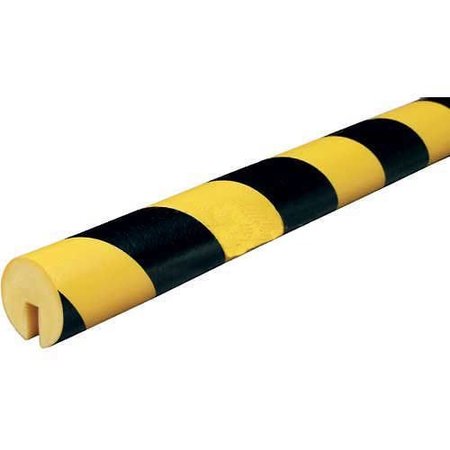 Knuffi By Ironguard Knuffi, Edge Bumper Guard, Type B, 196-3/4L x 1-9/16W, Black & Yellow 60-6710